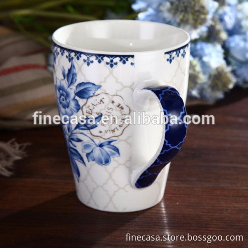 New Design Fine Ceramic white mug